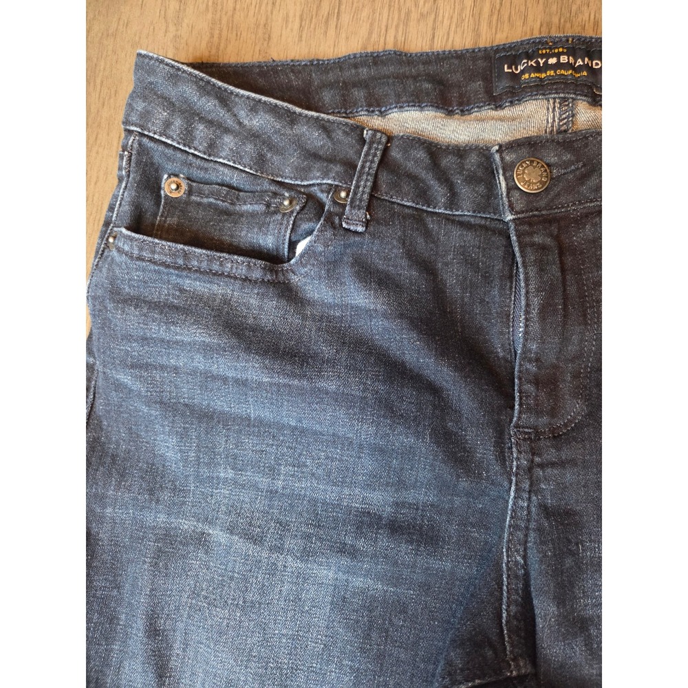 Lucky Brand Womens Jeans Ankle Dark Wash Size 10 30 Straight Leg Denim - Picture 4 of 7